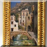 A32. Angelo della Mura oil painting on board. 14.5” x 8.5” 
